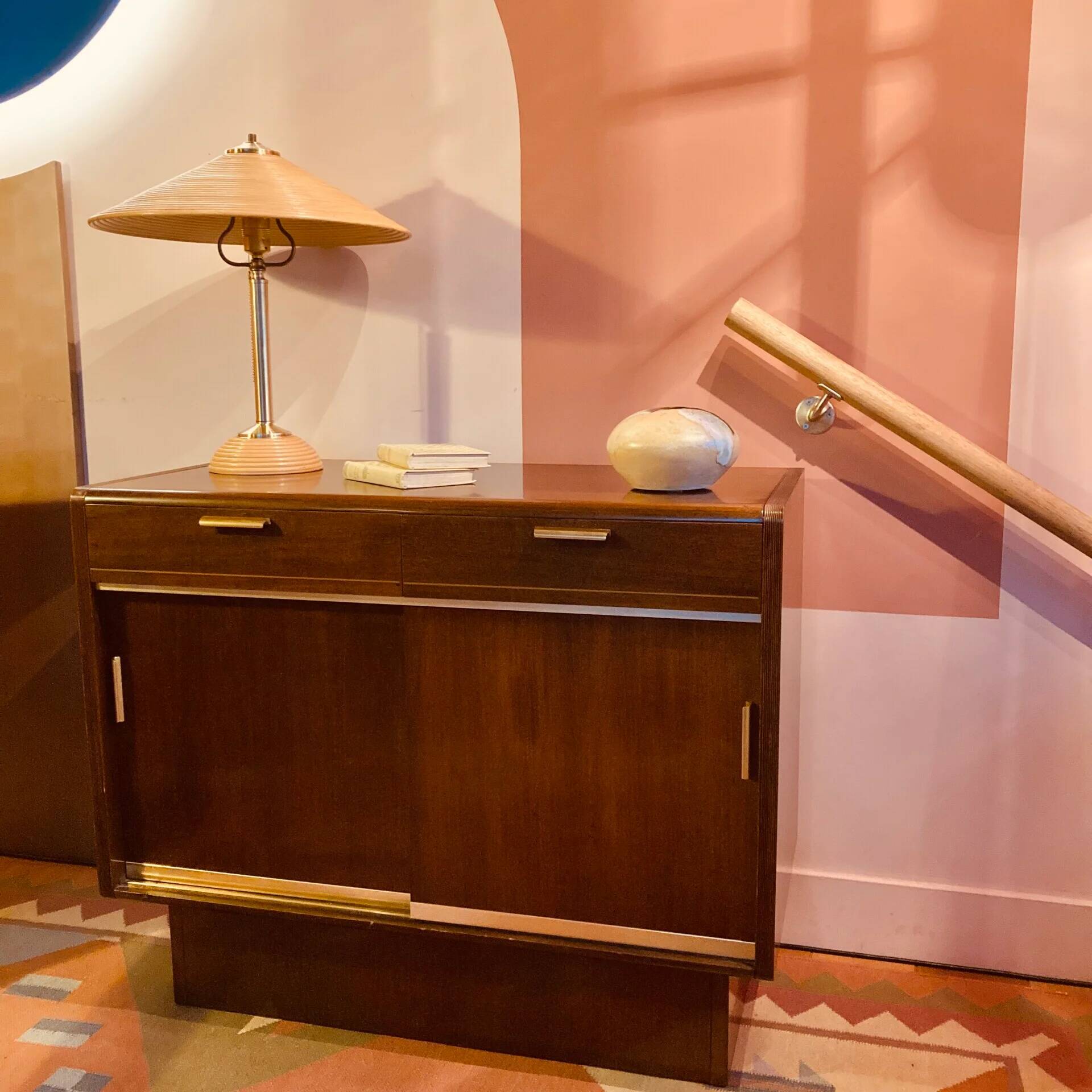 Wall cabinet A.A. Patijn for Zijlstra Joure, 1950s, walnut