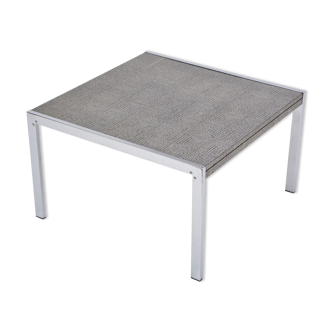 Table basse moderne en acier et en aluminium