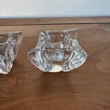 Pair of Daum candlesticks