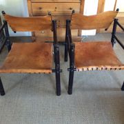 Paire de fauteuils safari