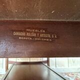 Table basse scandinave en acajou à double plateau