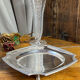 Silver-plated metal plate, Gallia model, Christofle