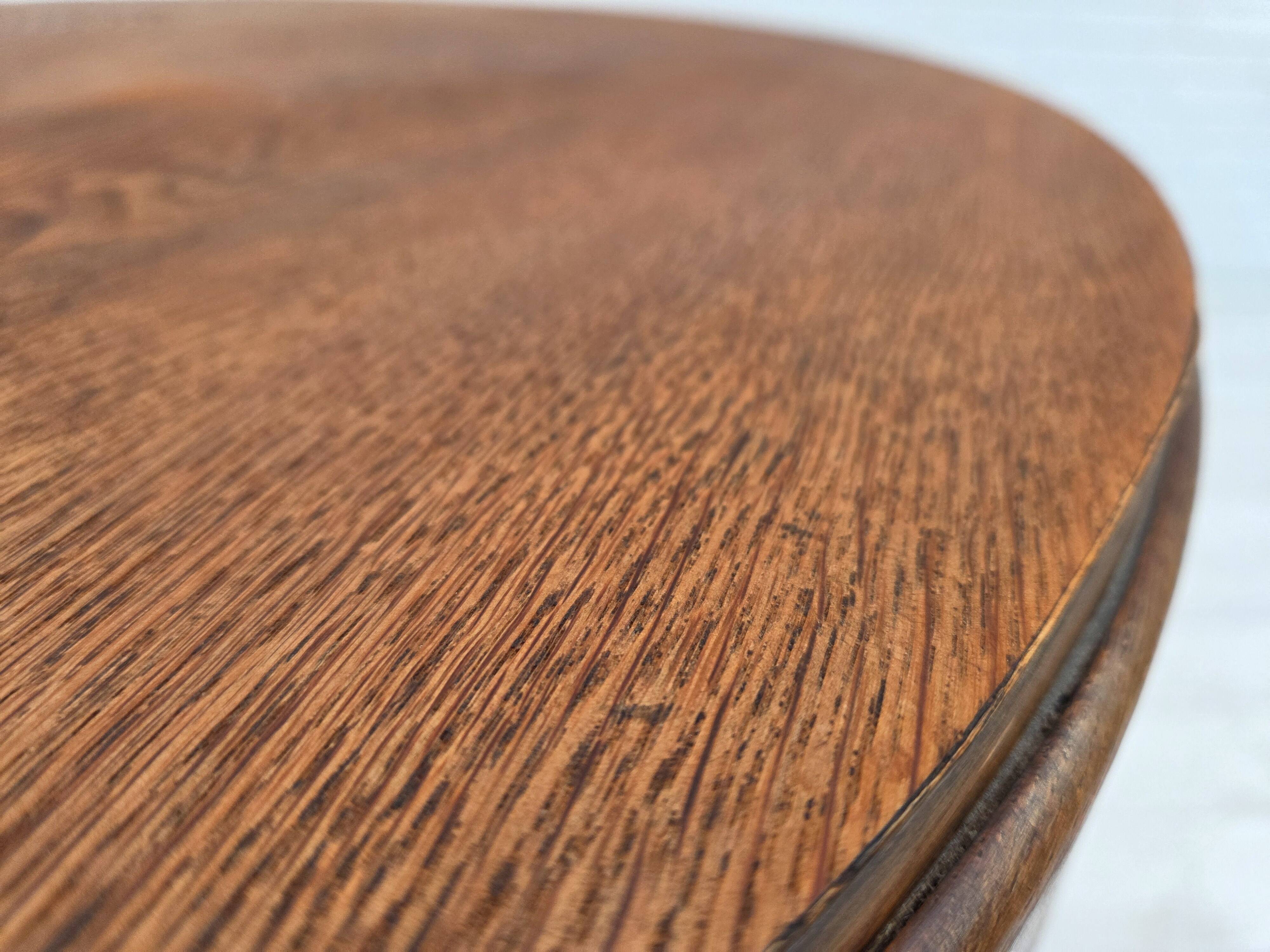 1950s, Danish artdeco coffee table, oak wood.