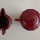 Iron clay sugar bowl and milk jug Lunéville
