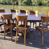 Série de 4 chaises de bistrot restaurant vintage- 1950s