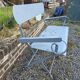 Banc de jardin ancien en fer forgé massif