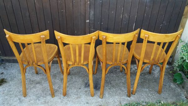 Lot de 4 chaises bistrot Baumann