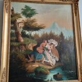 19th century trumeau 80x160cm
