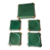 Ceramic trivets and glasses from Poët-Laval. Vintage