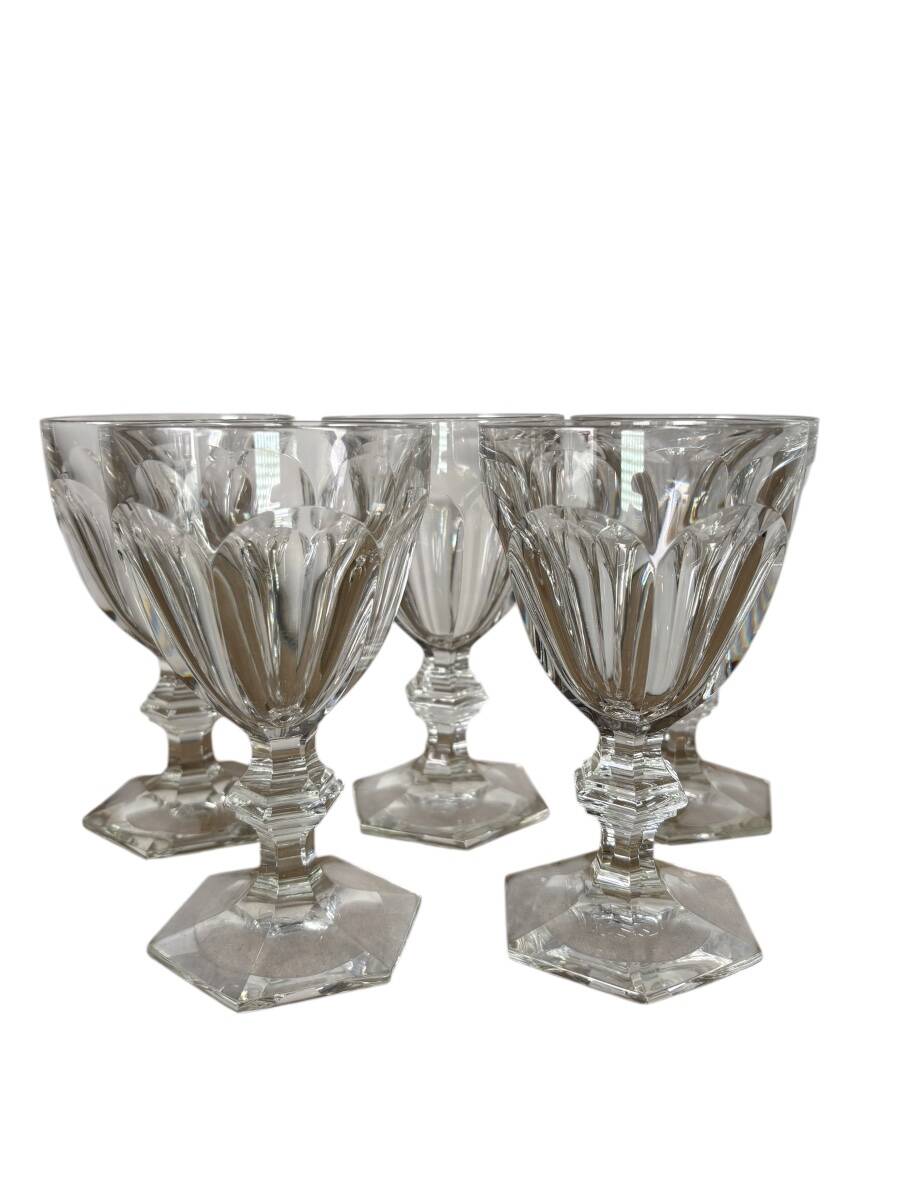 Ensemble de cinq verres à eau Baccarat Harcourt, 15,1 cm