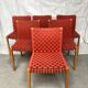 Peter Maly's 737 red chairs for vintage Thonet