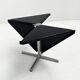Foldable black table by Giancarlo Piretti for Anonima Castelli, 1970