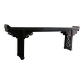 Grande Console chinoise en noyer laqué, XIXe