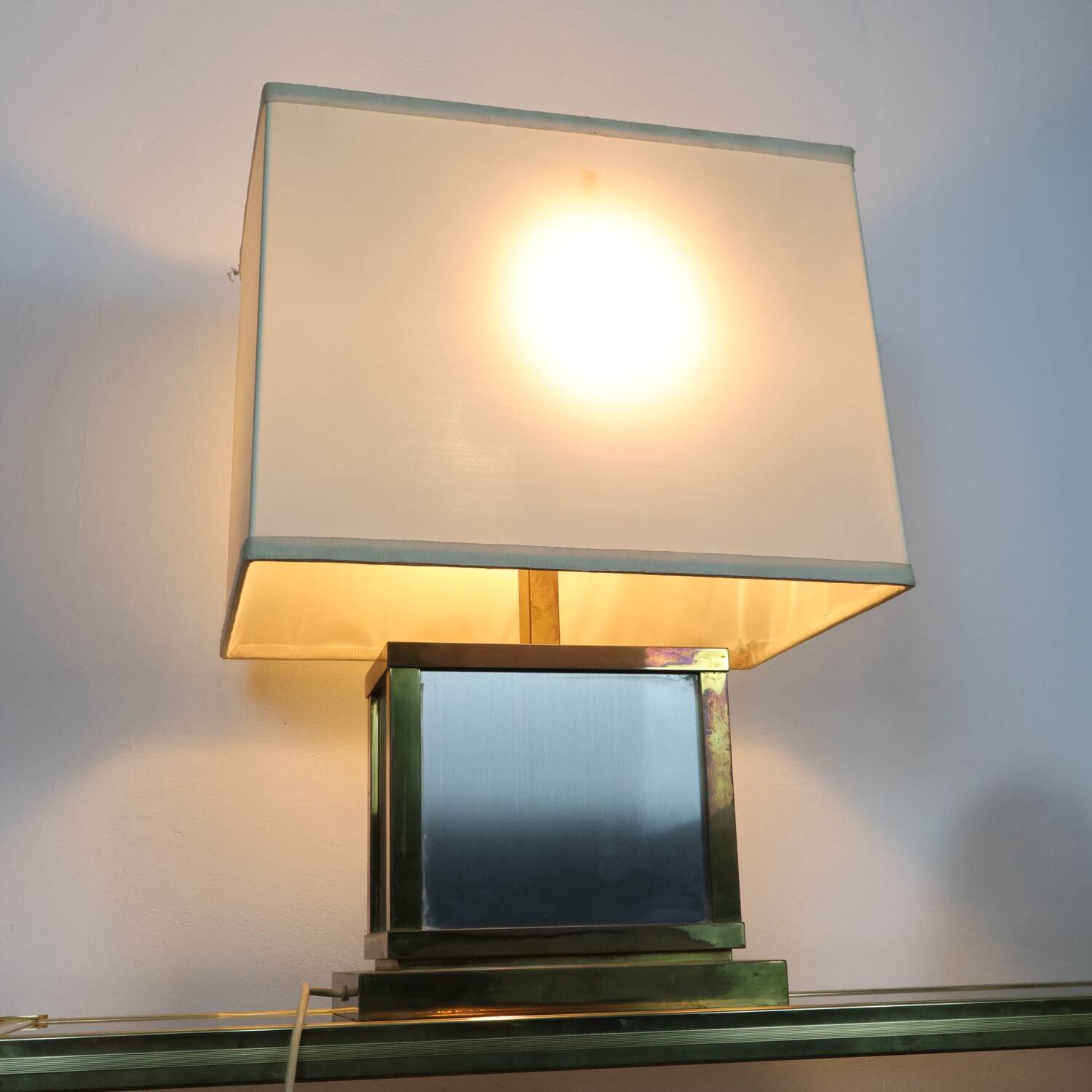 Liwan’s Roma Lampada Da Tavolo Hollywood Regency Ottone Design Italian