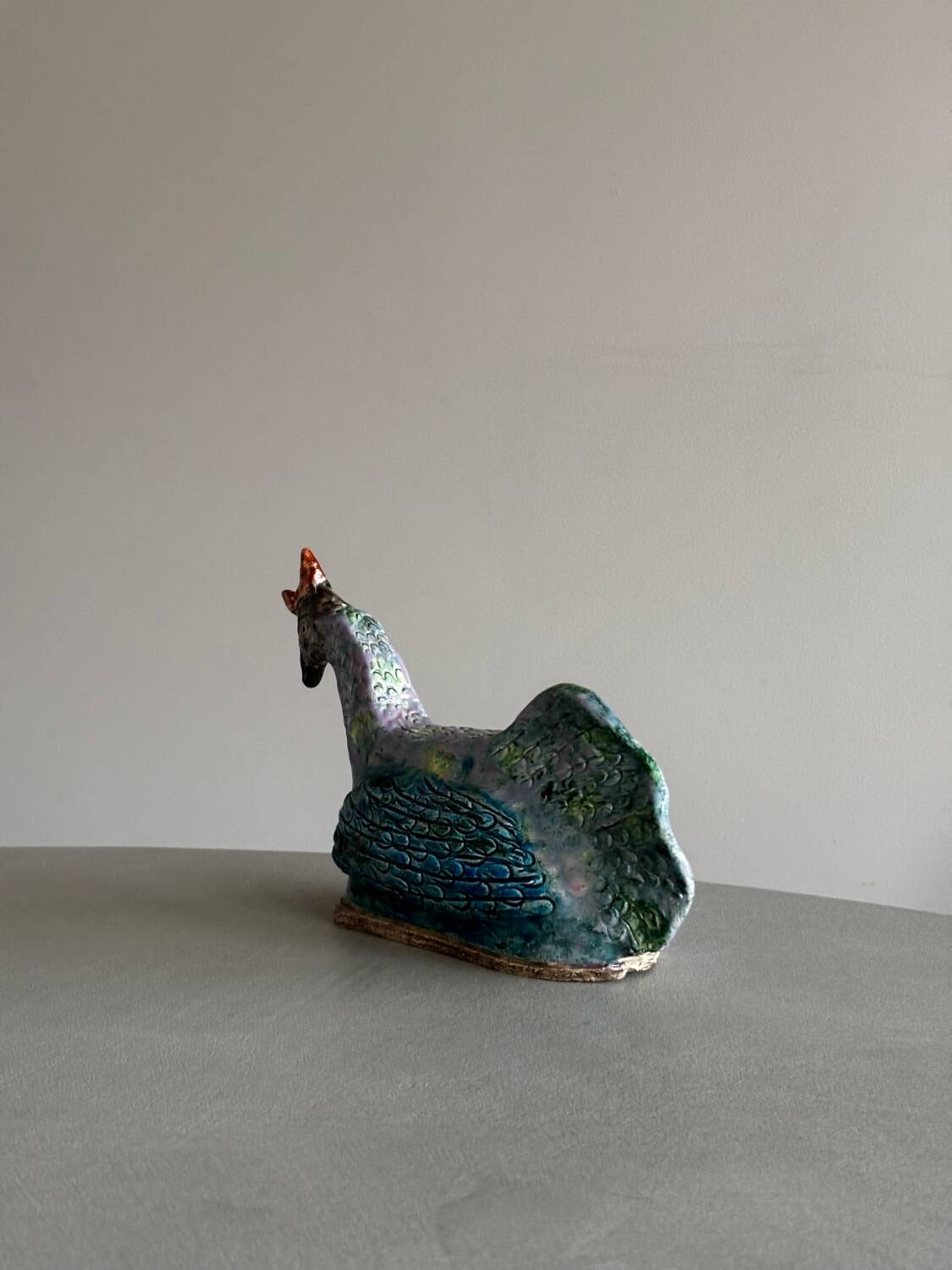 Decorative glazed ceramic sculpture – Tasiaux, Huy