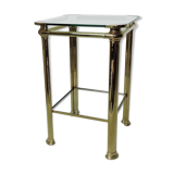 Table italienne en laiton par Mara, années 1970