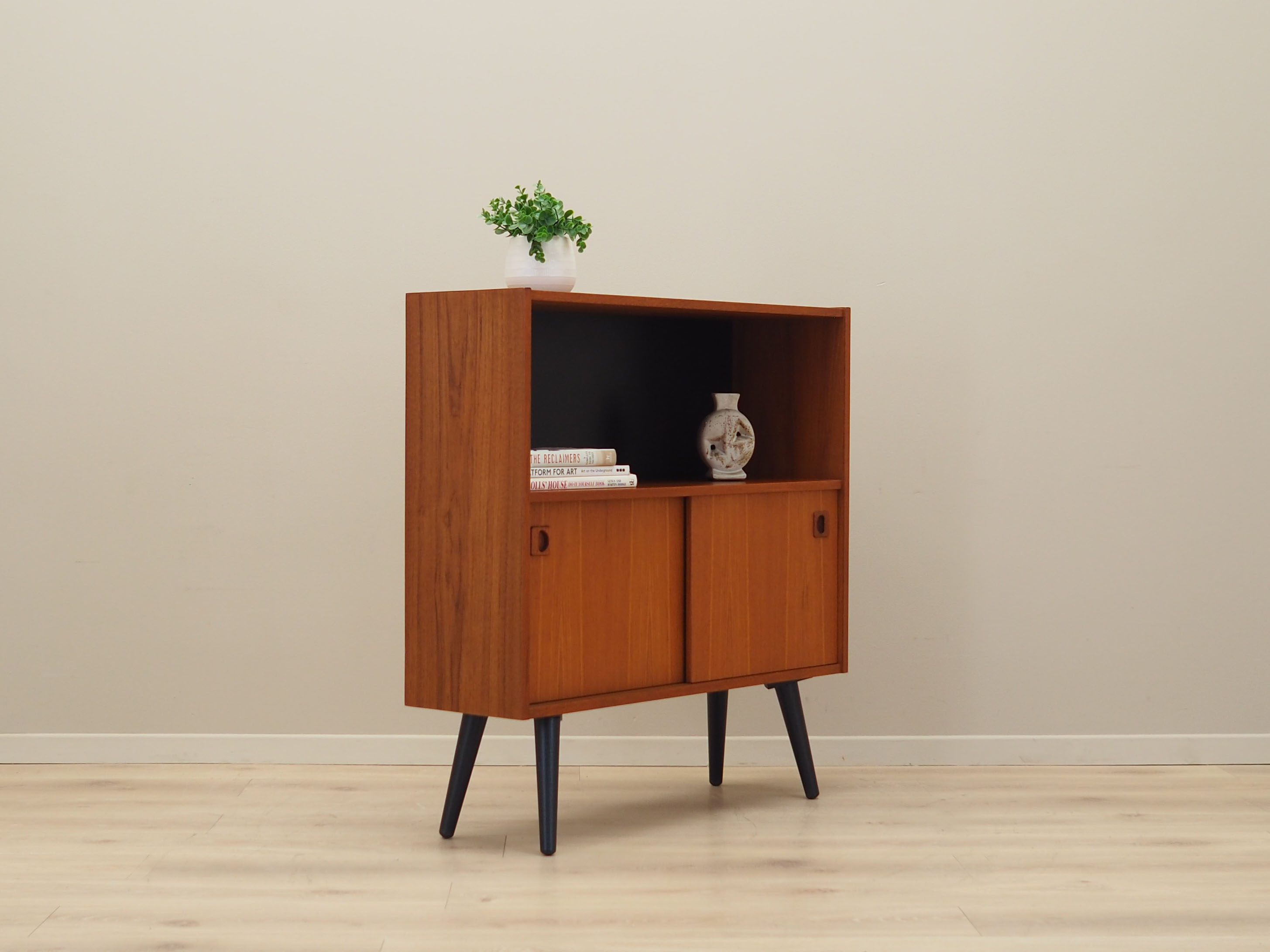 Teak bookcase, danish design, 1970s, production: denmark