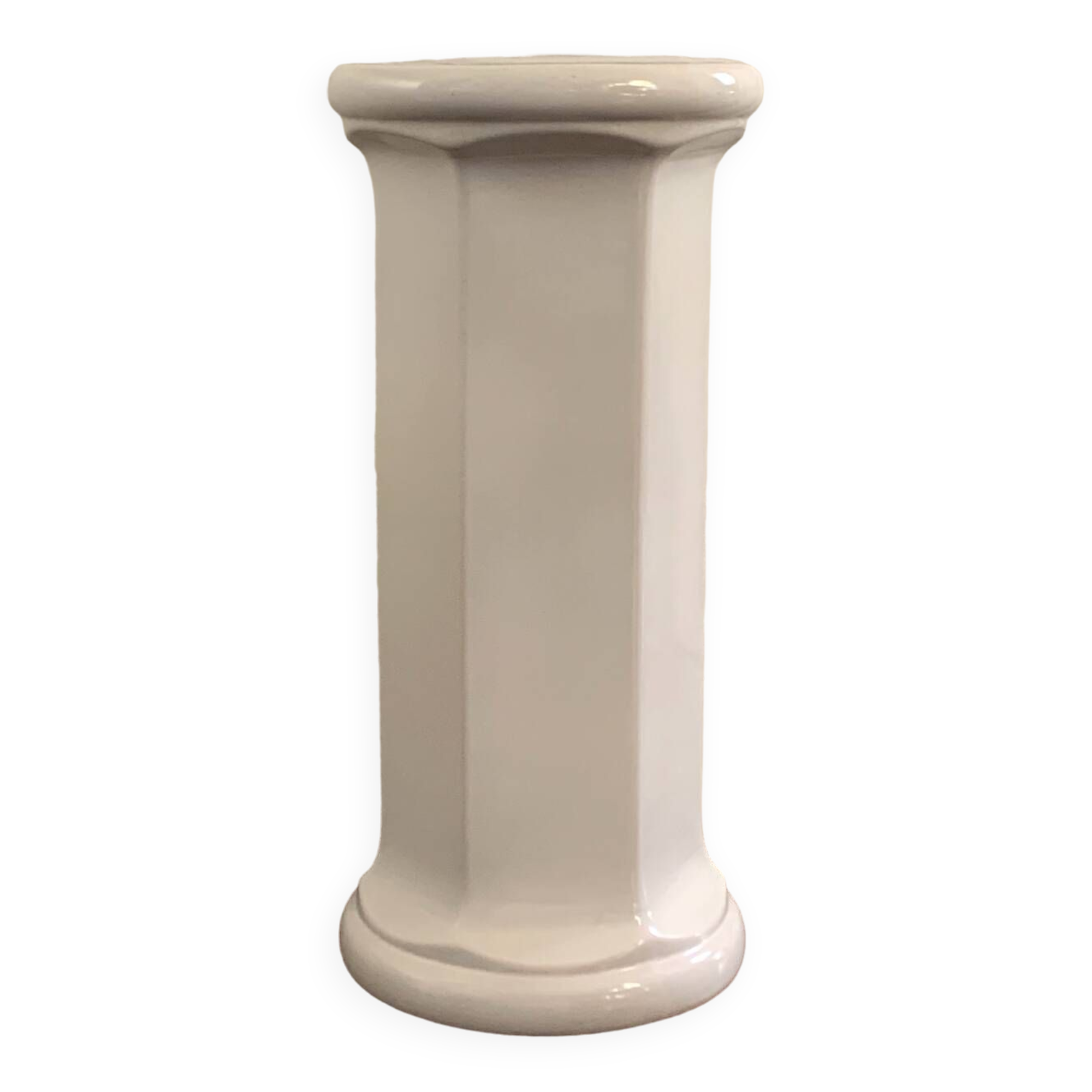 Crackle earthenware stand