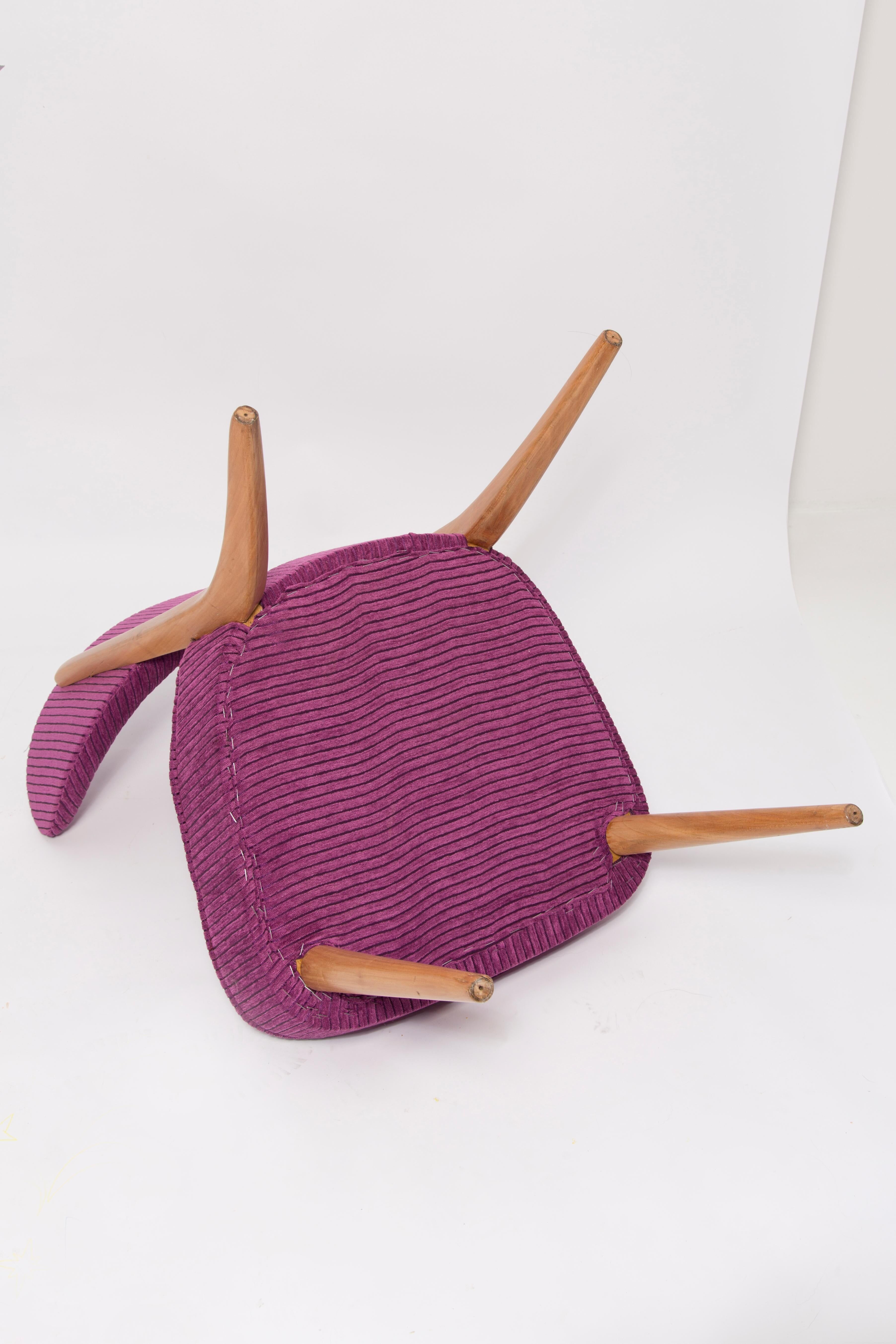 Mid-Century Purple Velvet Club Chair, Europe, 1960s