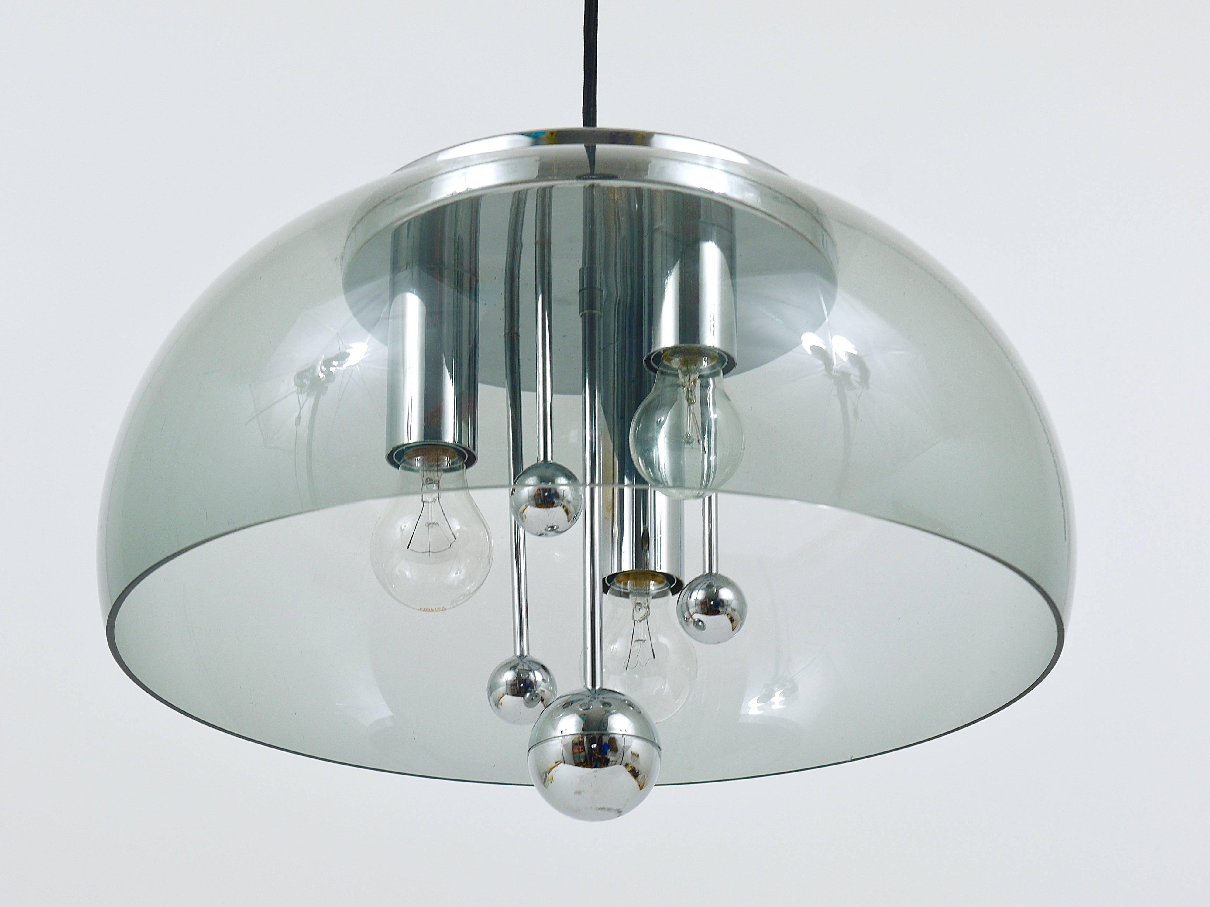 Doria mid-century suspension globe, Germany, 1970s