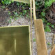 Lot de 4 fauteuils pliants vintage en velours vert