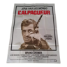 Une affiche de cinéma originale pliée L' Alpagueur Belmondo Bruno Cremer année 1976