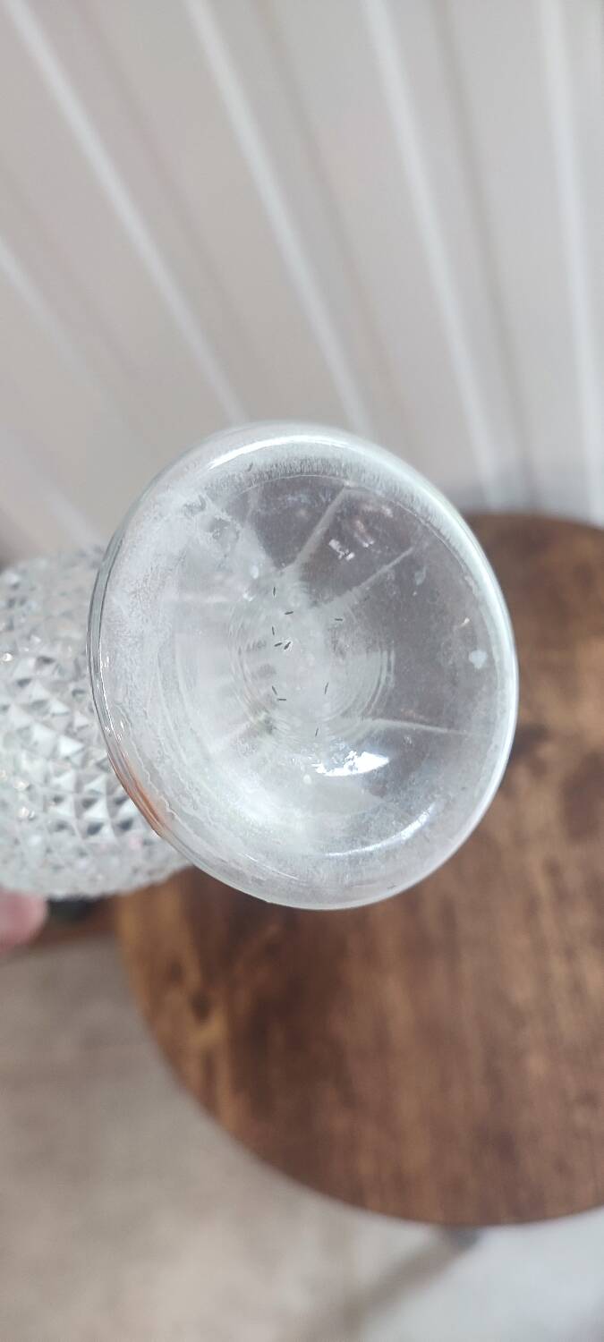 Antique Italian glass ewer carafe