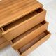 1950s vintage minimalist German walnut chest of drawers