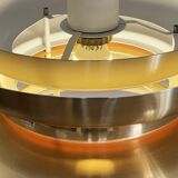 Golden pendant light by Carl Thore for Granhaga Metall. Sweden 1970s