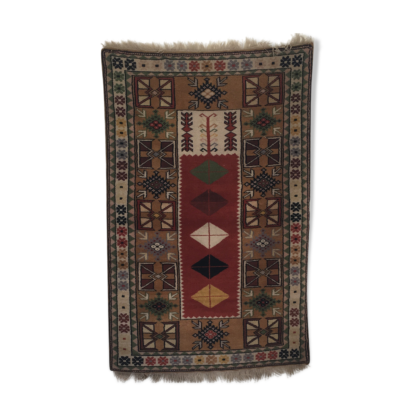 Kilim rug in red-brick tones  - 93 x 146