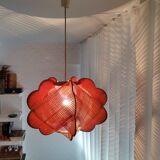 Vintage 1960s wooden hanging lamp