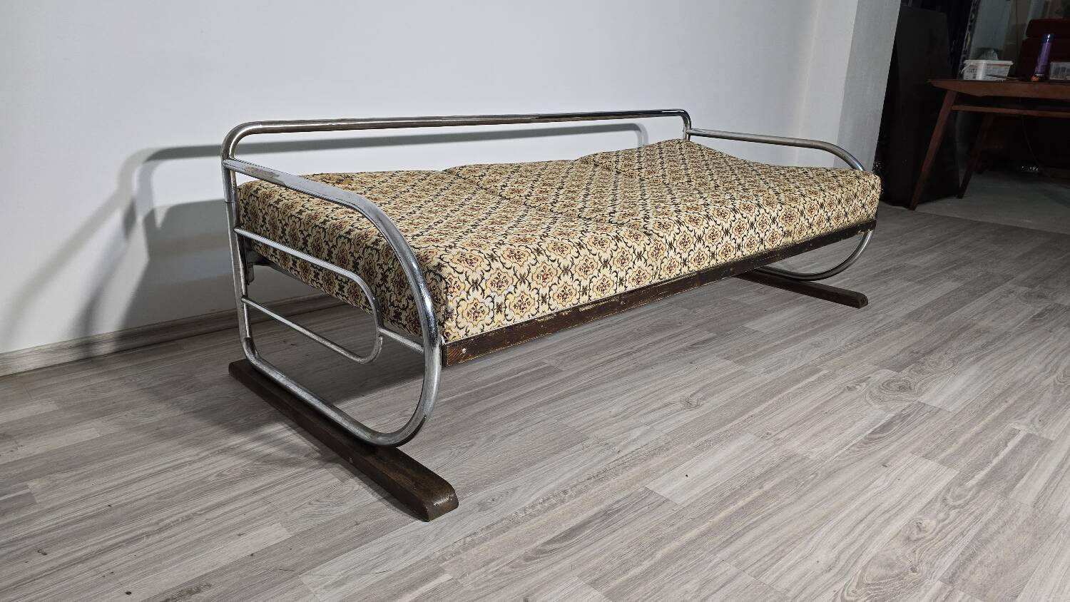 Bauhaus Chrome Sofa by Robert Slezak for Slezak Factories, 1930s