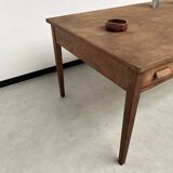 Vintage farm table with 2 large drawers