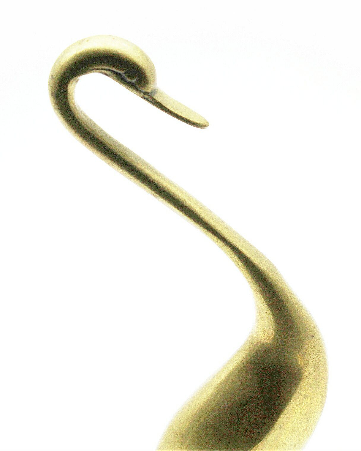 Large brass swan