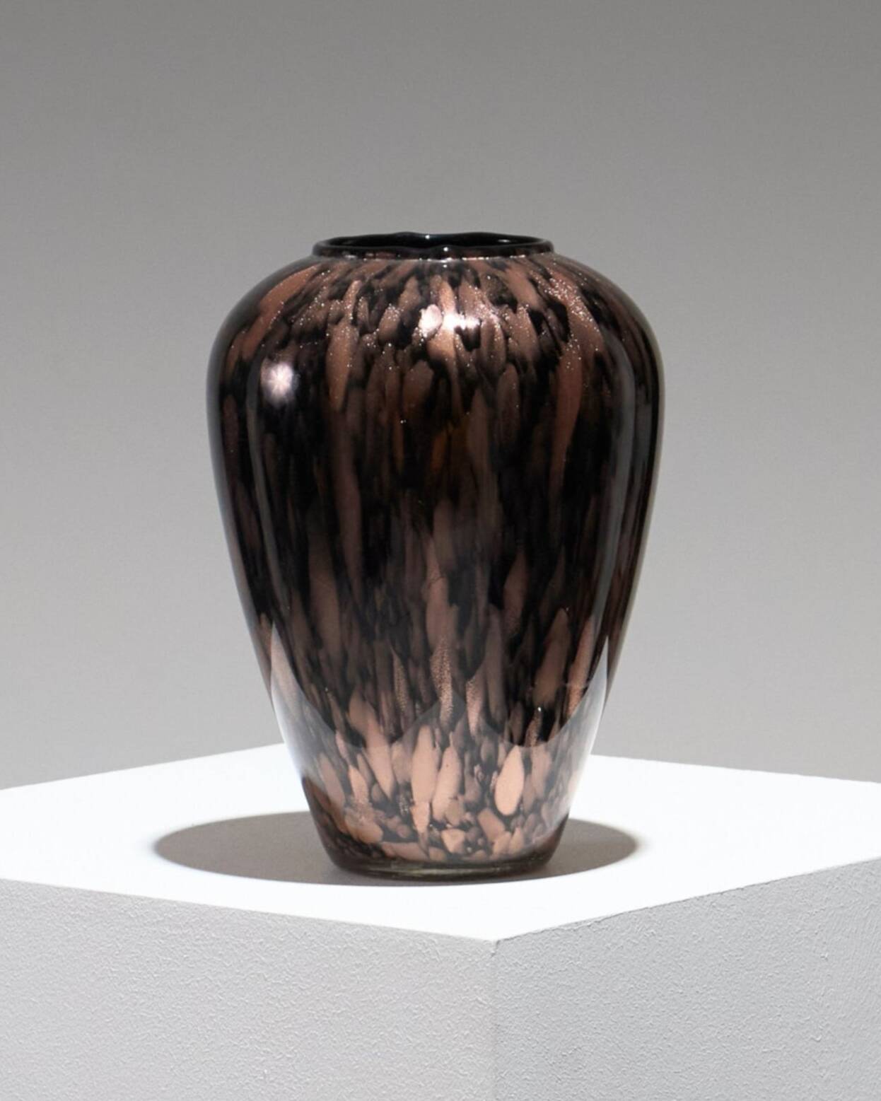 Murano Aventurine Glass Vase, 1960s