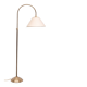Classic brass Floor Lamp with Curved Neck, 1950s