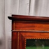 English style display cabinet in marquetry mahogany.