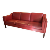 Rare canapé rouge HURUP  Møbelfabrik d'origine scandinave années 70