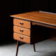 Bureau de Louis Van Teeffelen pour Wébé design hollandais, années 1950