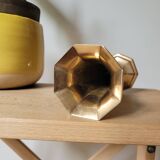 Vase laiton hexagonale forme trompette