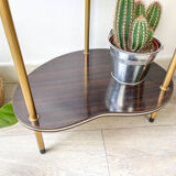 Bean shelf in formica and brass 50s/60s