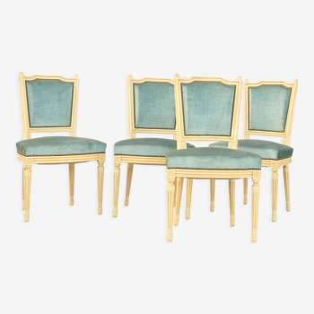Suite of 4 Louis XVI style chairs