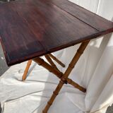Table pliante en bambou