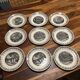 Lot of earthenware plates from Sarreguemines Nemrod
