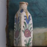 Bouteille Flacon ancien iznik emaillé