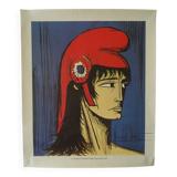 Poster Portrait of Marianne Bernard Buffet Special Edition Vittel 1989