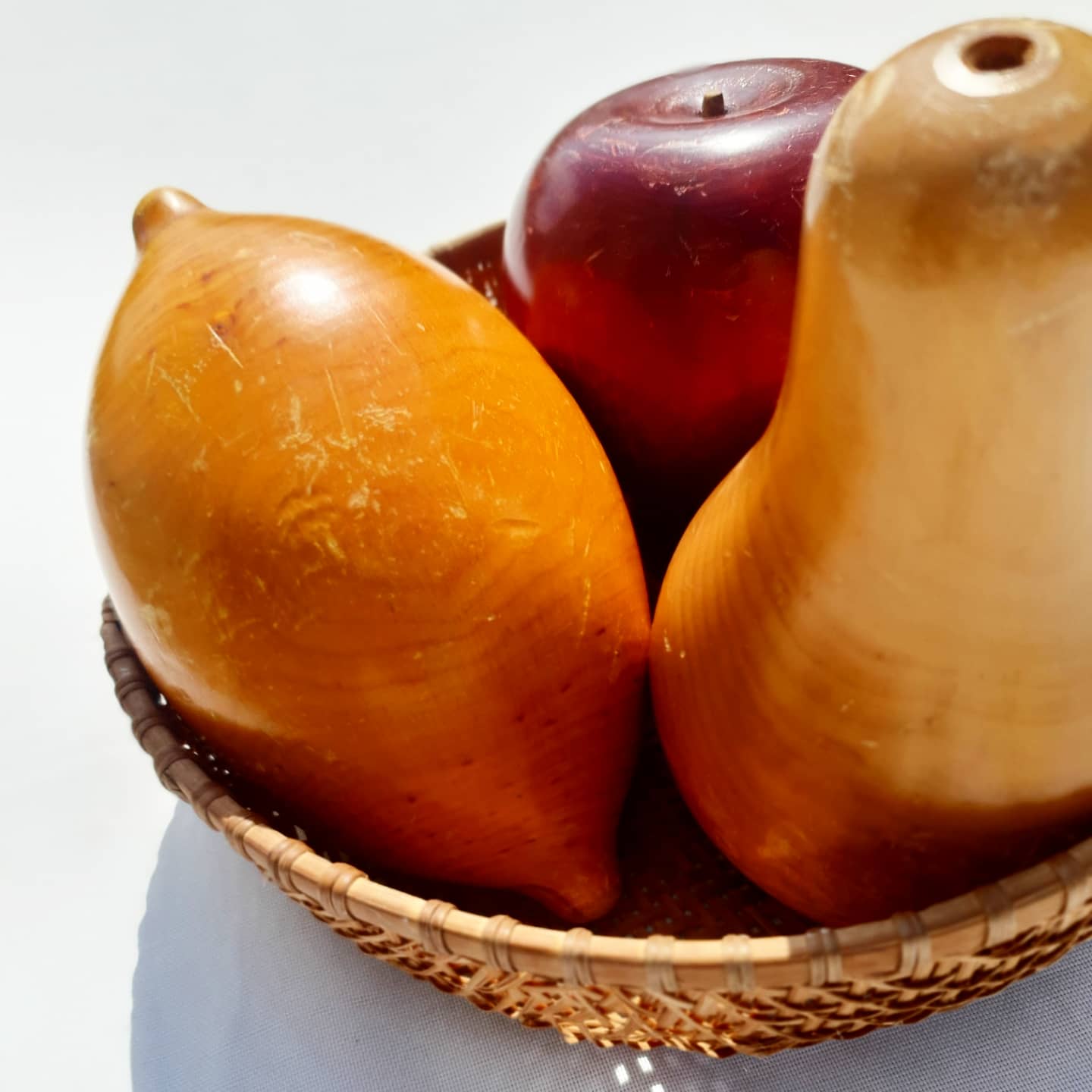 Wooden fruits