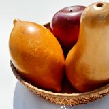 Wooden fruits