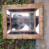 Antique beveled mirror
