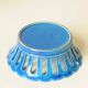 Blue openwork ceramic fruit bowl DLG from Bourg-Joly Malicorne
